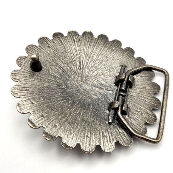 Bronzetone and Rhinestone Women's Belt Buckle - Picture 3 of 4